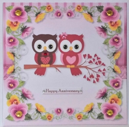 Cute Anniversary Owls by Hazel Underwood