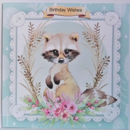 Lovely Skunk in the Flowers by Hazel Underwood