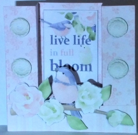 Live Life in Full Bloom Pop Up U Fold Bridge Card Kit by Hazel Underwood
