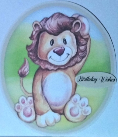 Happy Lion by Hazel Underwood