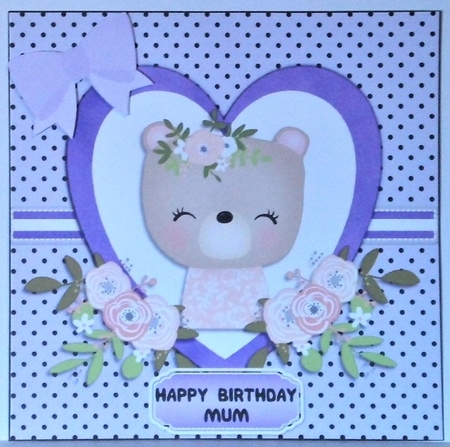 Happy Birthday - bear by Hazel Underwood