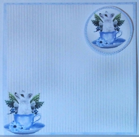 Matching insert for the design sheet - Enchanted Fox in a Teacup by Hazel Underwood