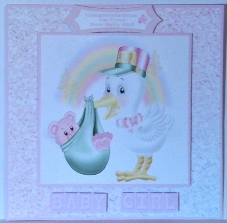 Storks Baby Express, Baby Girl - 8x8 Mini Kit by Hazel Underwood