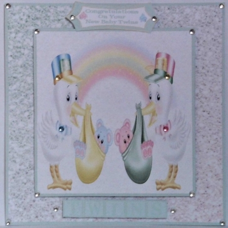 Storks Baby Express, Twins - 8x8 Mini Kit by Hazel Underwood