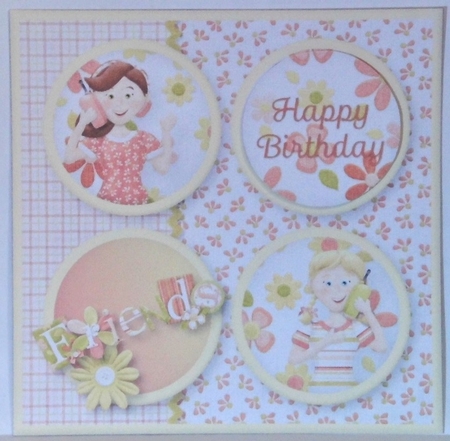 Phoning Friends - Round Layers Card Mini Kit by Hazel Underwood