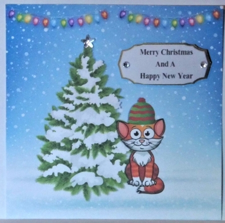 CHRISTMAS CAT by Hazel Underwood