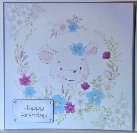 Cute Animals Floral Wreath Bumper Kit by Hazel Underwood