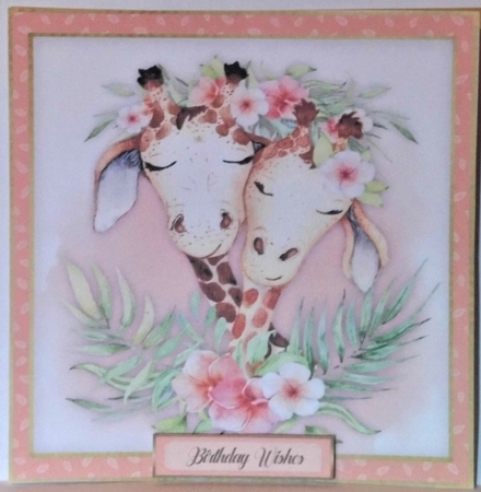 4, Animals with Flowers  Card Fronts  by Hazel Underwood