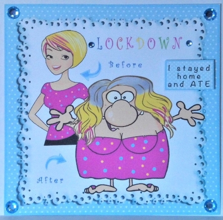 Lockdown Before & After - decoupage by Hazel Underwood
