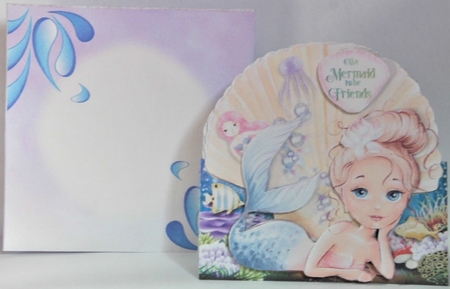 Little Mermaids 1 - 6x6 Complete Card & Envelope Kit by Hazel Underwood