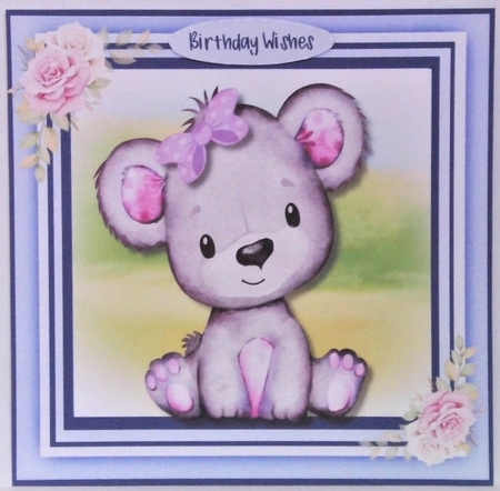 Cute Teddy Lilac by Hazel Underwood