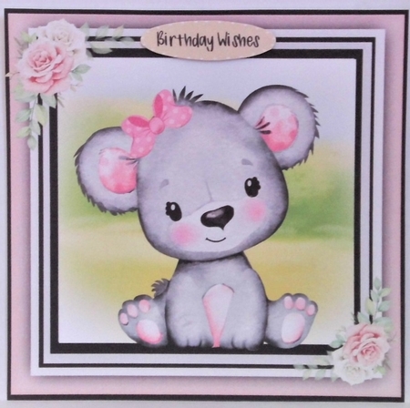 Cute Teddy Pink by Hazel Underwood