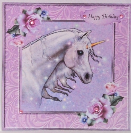  Unicorn and Roses by Hazel Underwood