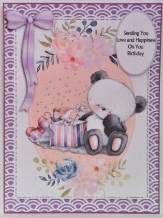 Panda card - just for you by Hazel Underwood