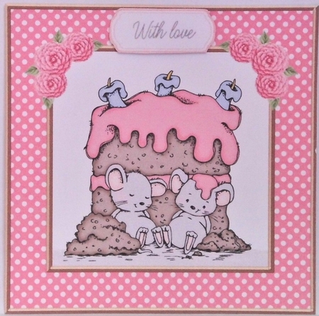 Cute Critters - Yummy Cake - Birthday Topper by Hazel Underwood