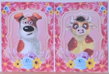 4 Floral cartoon animal toppers 1 by Hazel Underwood