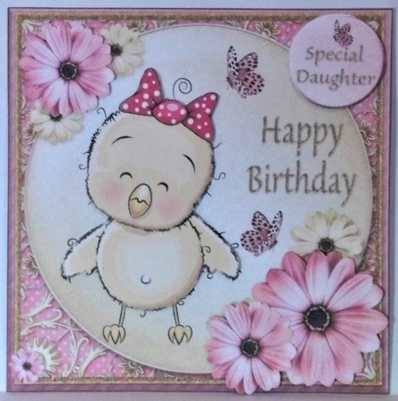 Pretty in Pink - Happy Birthday #7 by Hazel Underwood