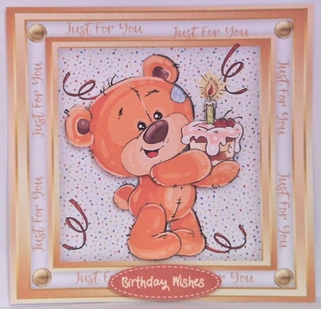 Birthday Bear 3, by Hazel Underwood