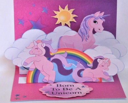 Unicorn Fold Out by Hazel Underwood