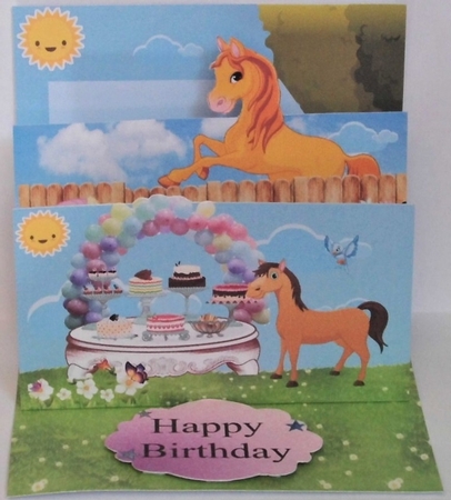 Horse Fold Out by Hazel Underwood
