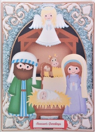 Large nativity scene topper by Hazel Underwood