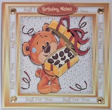 4, Card Fronts , Bears Birthday by Hazel Underwood