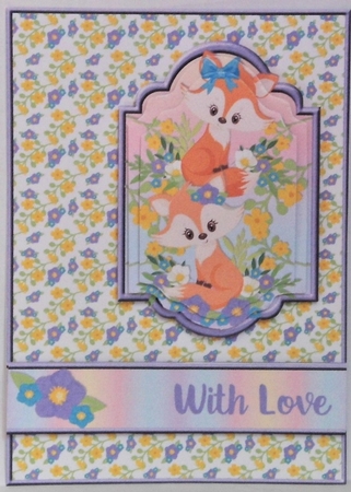 Foxes in Flowers by Hazel Underwood