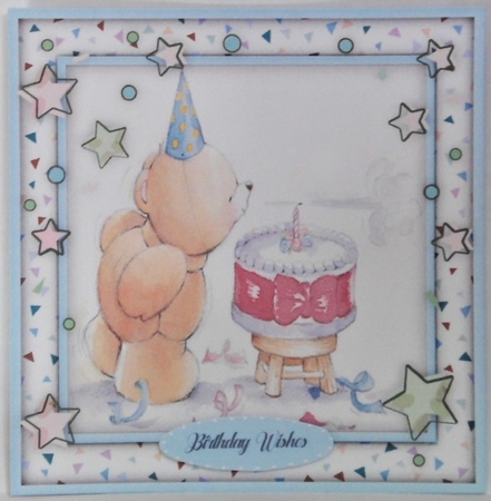 Teds Blowing out the Candles  by Hazel Underwood