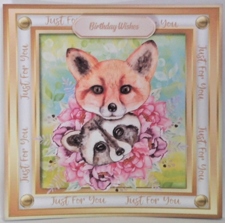 Lovely Badger and Fox  by Hazel Underwood