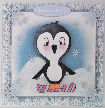 Penguin in the Snow  by Hazel Underwood