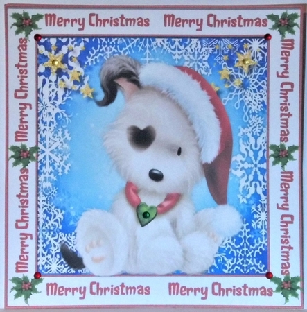 Christmas Patch Dog  by Hazel Underwood