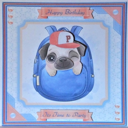 Puginbackpack Card Front Sheet by Hazel Underwood