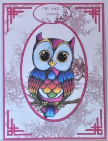 Rainbow Owl by Hazel Underwood