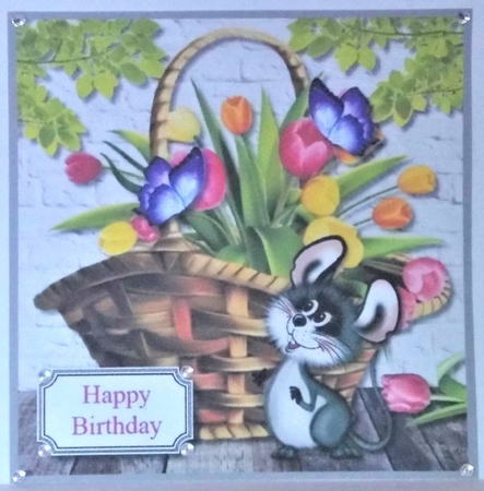 Basket of Tulips by Hazel Underwood