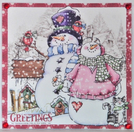 Snow is falling #4 by Hazel Underwood