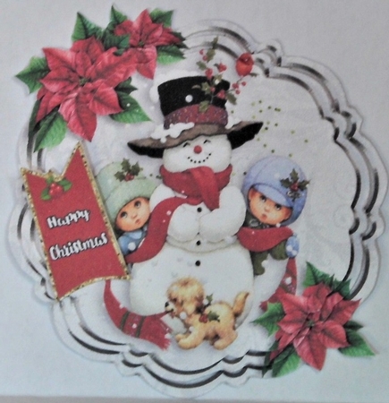 Christmas Time Pyramage Toppers- (3) by Hazel Underwood