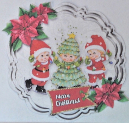 Christmas Time Pyramage Toppers- (6) by Hazel Underwood