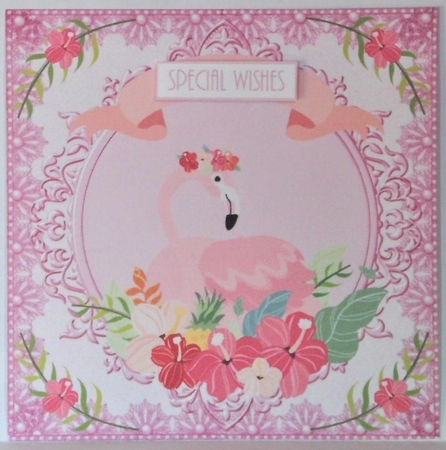 3 Flamingo card fronts/toppers 6 by Hazel Underwood