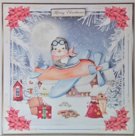 Merry Christmas Everyone Decoupage Topper 1 by Hazel Underwood