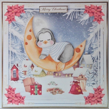 Merry Christmas Everyone Decoupage Topper 2 by Hazel Underwood