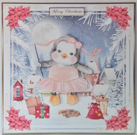 Merry Christmas Everyone Decoupage Topper 3 by Hazel Underwood