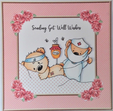 Cute Teddy Bears - Sending Get Well Wishes by Hazel Underwood