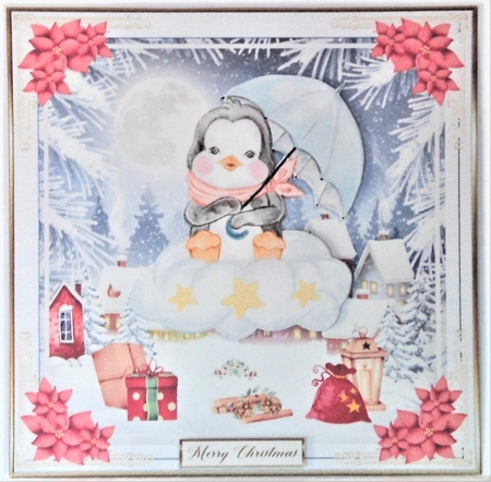 Merry Christmas Everyone Decoupage Topper 5 by Hazel Underwood