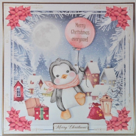Merry Christmas Everyone Decoupage Topper 7 by Hazel Underwood