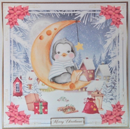 Merry Christmas Everyone Decoupage Topper 8 by Hazel Underwood
