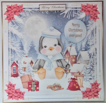 Merry Christmas Everyone Decoupage Topper 9 by Hazel Underwood