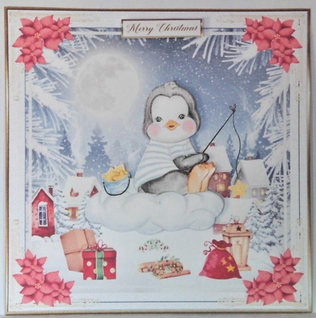 Merry Christmas Everyone Decoupage Topper 10 by Hazel Underwood