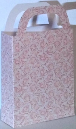 Pink roses gift bag by Hazel Underwood
