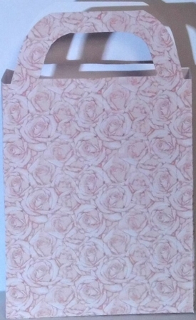 Pink roses gift bag by Hazel Underwood