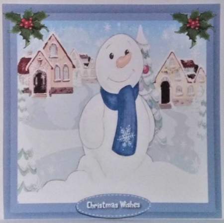 Adorable Snowman  by Hazel Underwood